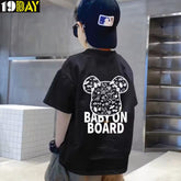 Daily Cotton T-Shirt for Kids – Drop Shoulder Style, Oversized & Breathable